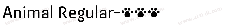 Animal Regular字体转换